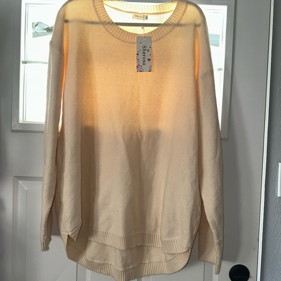 St. John's Bay Cream Sweater for Women - Picture 3 of 10